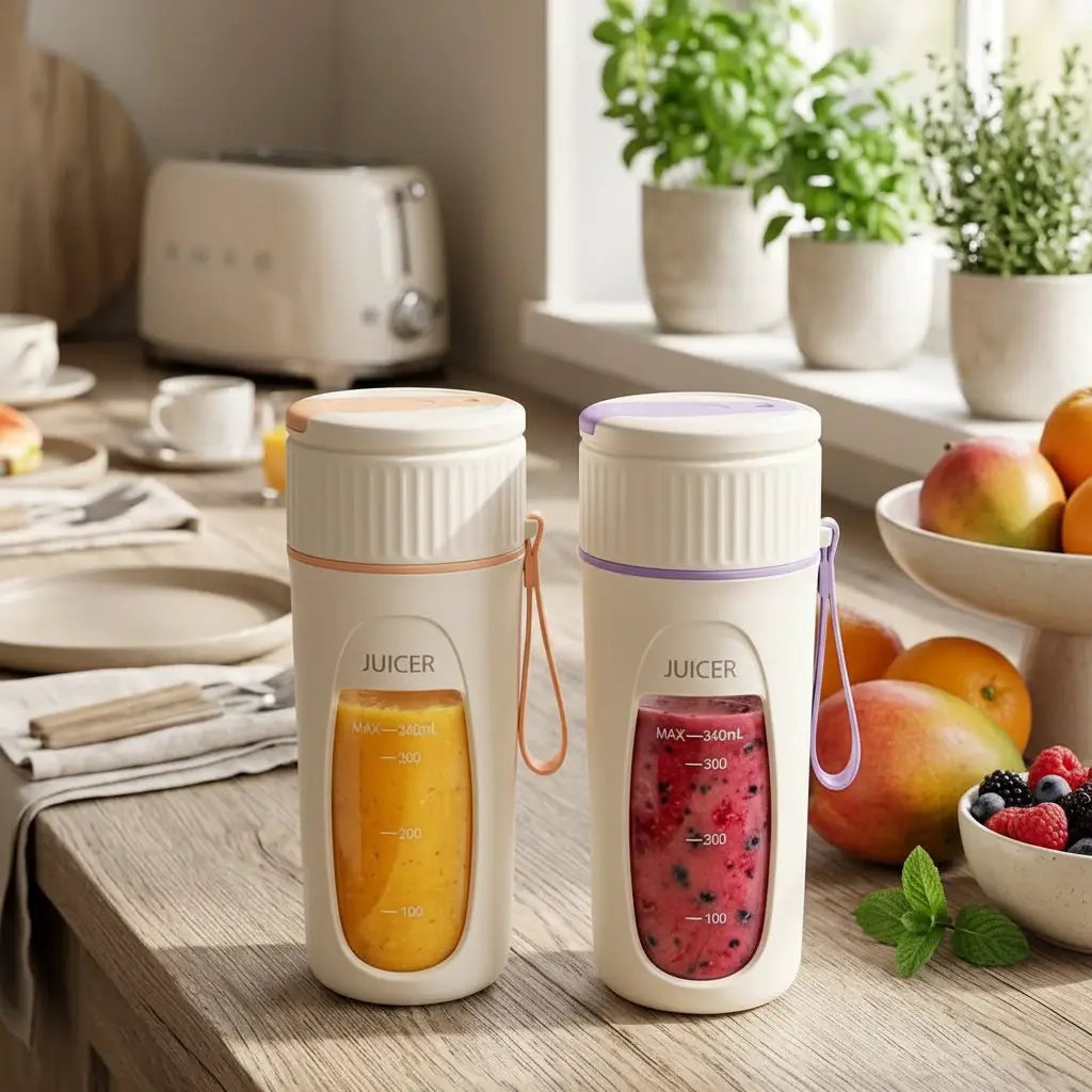 Portable USB Rechargeable Blender & Juicer 400ml Kitchen & Dining Personal Blenders