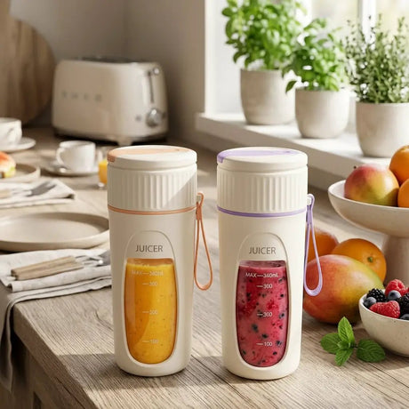 Portable USB Rechargeable Blender & Juicer 400ml Kitchen & Dining Personal Blenders