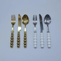 Pear Bubble Handle Cutlery Set Kitchen & Dining Flatware Sets