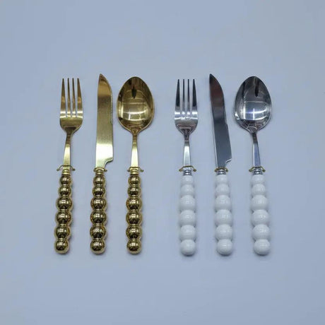 Pear Bubble Handle Cutlery Set Kitchen & Dining Flatware Sets