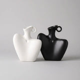 Ivory Sculpt Ceramic Vase Home Décor Vases