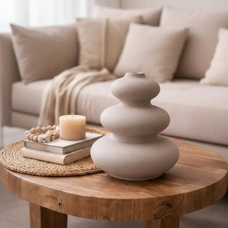 Stone Petal Vase Home Décor Vases