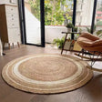 Hand Braided Round Natural Jute Rug Rugs & Carpets Rugs