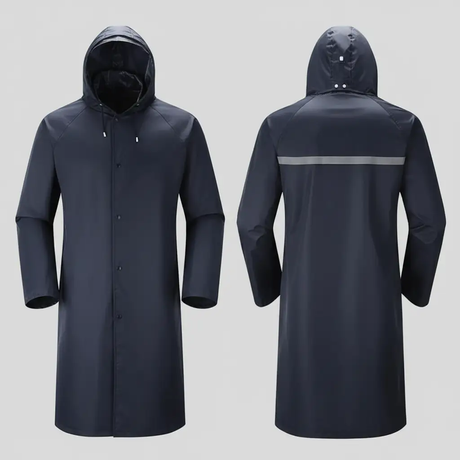 Heavy Duty Hooded Adult Raincoat Clothing Rain Coats