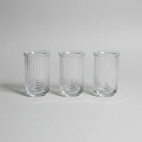 Retro U-Shape Highball Glasses Set of 6 Kitchen & Dining Drinkware Sets