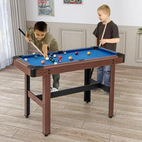 Pool Wooden Game Table with Full Ball Set Home & Living Billiards