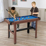 Pool Wooden Game Table with Full Ball Set Home & Living Billiards