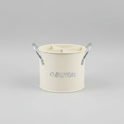 Partitioned Alloy Cutlery Holder Flatware Trays