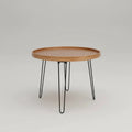 Round Coffee Table with Foldable Legs Furniture Coffee Tables