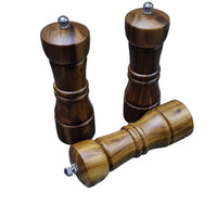 Acacia Wood Salt & Pepper Grinder Mills Set Kitchen & Dining Spice Grinders