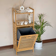 2-in-1 Bamboo Laundry Hamper with Shelf & Fabric Liner Home & Living Laundry Hampers