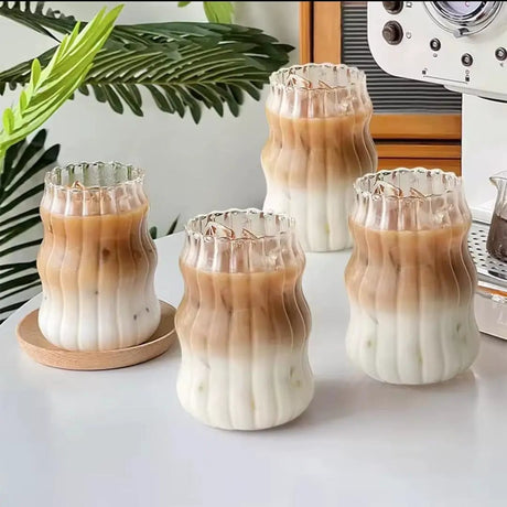 Ribbed Glass Tumbler 530ml Kitchen & Dining Tumblers