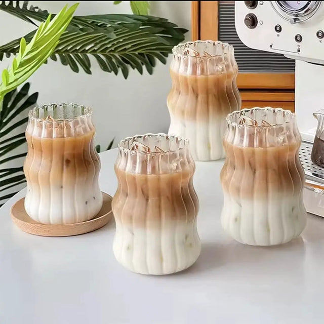 Ribbed Glass Tumbler 530ml Kitchen & Dining Tumblers