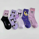 Kuromi Cartoon Socks Clothing & Accessories Crew Socks