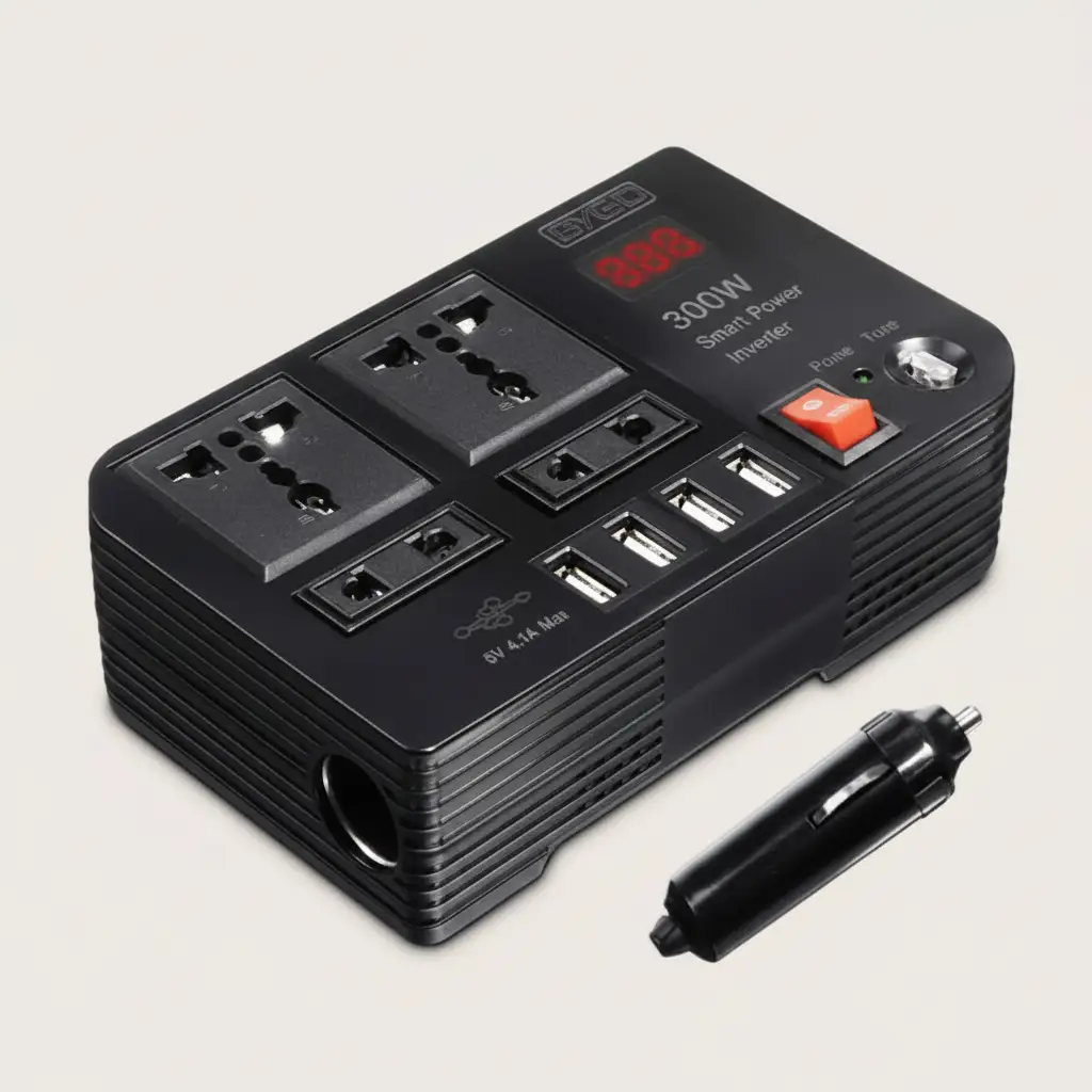 300W Car Power Inverter DC to AC 12V to 220V Auto & Travel Power Inverters
