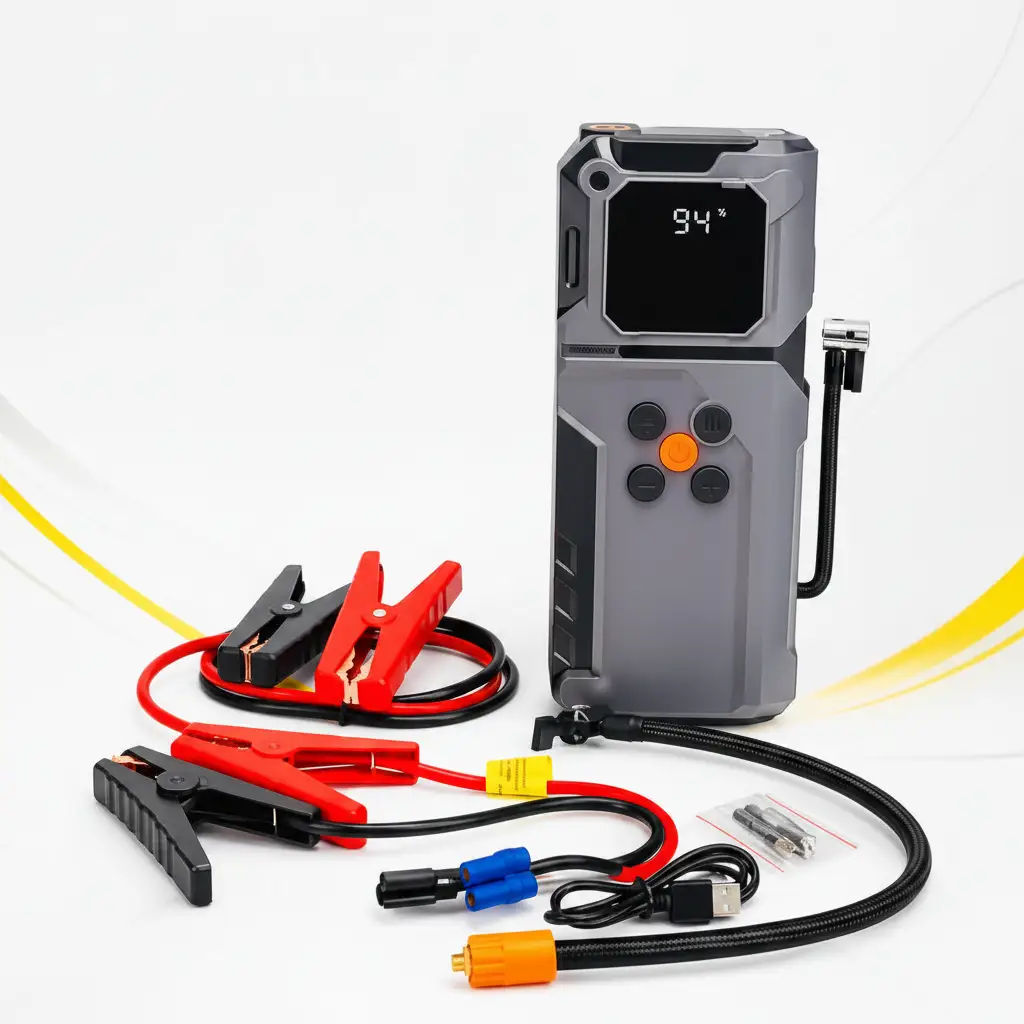 12V 10-in-1 Car Jump Starter & Air Compressor Auto & Travel Vehicle Jump Starters