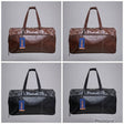 Leather-Look Duffle Bag 48x25x20cm Outdoor & Sports Gym Duffel Bags