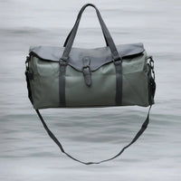 Leather-Look Duffle Bag with Shoe Compartment Outdoor & Sports Gym Duffel Bags