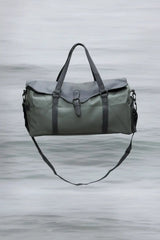 Leather-Look Duffle Bag with Shoe Compartment Outdoor & Sports Gym Duffel Bags