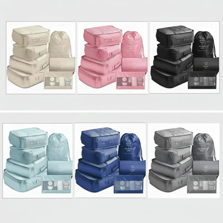7-in-1 Travel Packing Organizer Set Outdoor & Sports Packing Organizers
