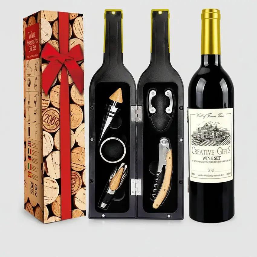 5-Piece Wine Gift Set with Bar Tools Bar Accessories Cocktail & Barware Tool Sets