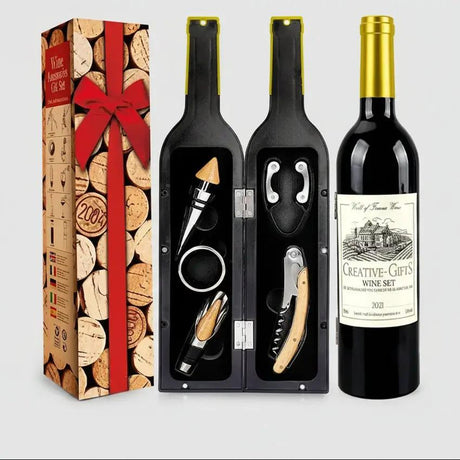 5-Piece Wine Gift Set with Bar Tools Bar Accessories Cocktail & Barware Tool Sets