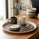 Round Anti-Slip Tray 35cm Kitchenware Serving Trays