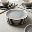 Ceramic Square Coloured Plates Set of 6 Kitchenware Plates