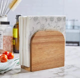 Wooden Standing Napkin Holder Kitchen & Dining Napkin Holders