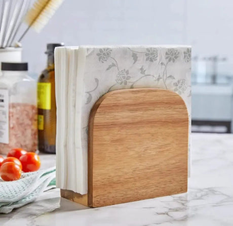 Wooden Standing Napkin Holder Kitchen & Dining Napkin Holders