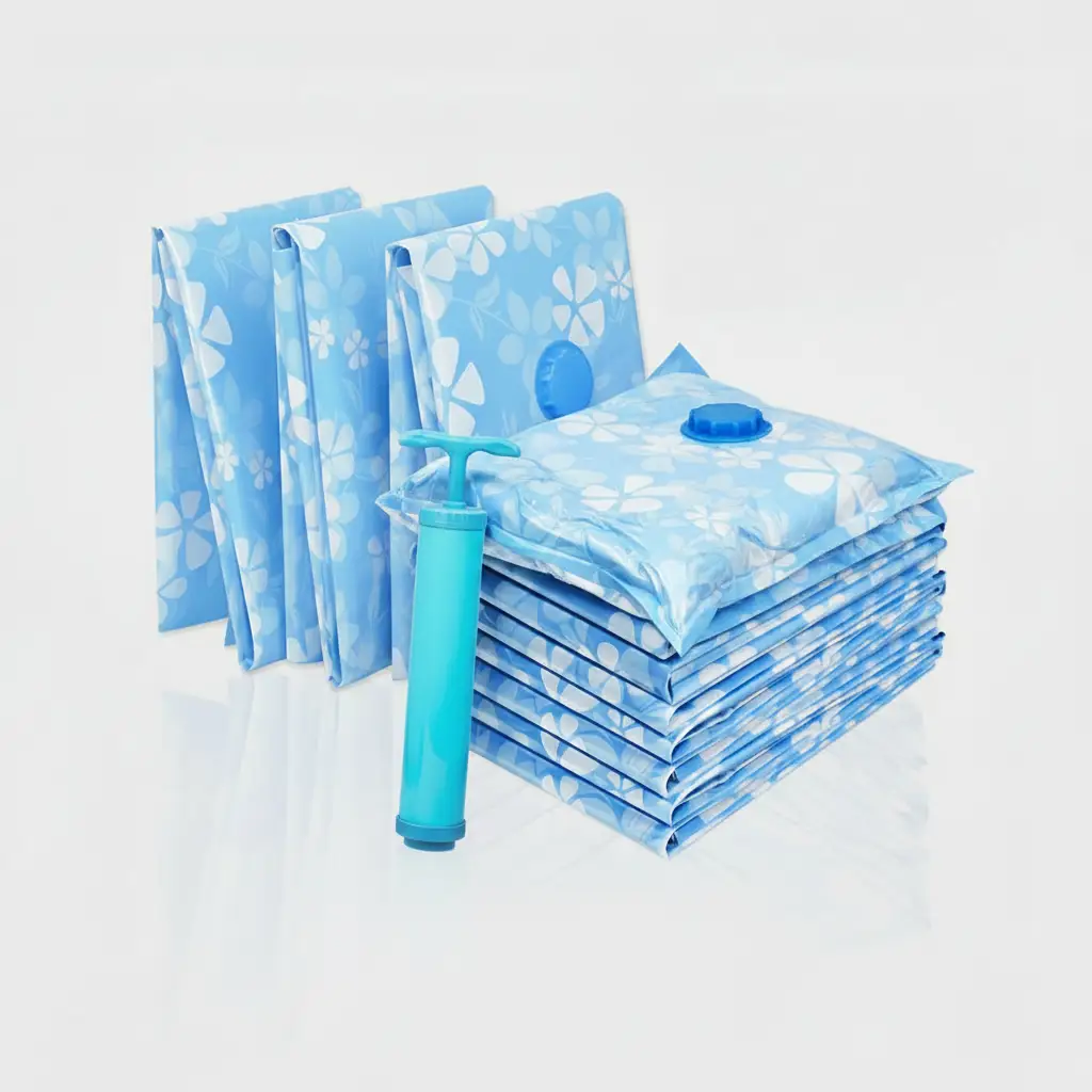 Vacuum Compression Storage Bags with Pump 11pcs Storage & Organisation Household Storage Bags