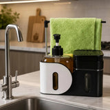 Multifunctional Standing Kitchen Soap Dispenser Kitchen & Bathroom Accessories Sink Caddies