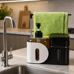 Multifunctional Standing Kitchen Soap Dispenser Kitchen & Bathroom Accessories Sink Caddies
