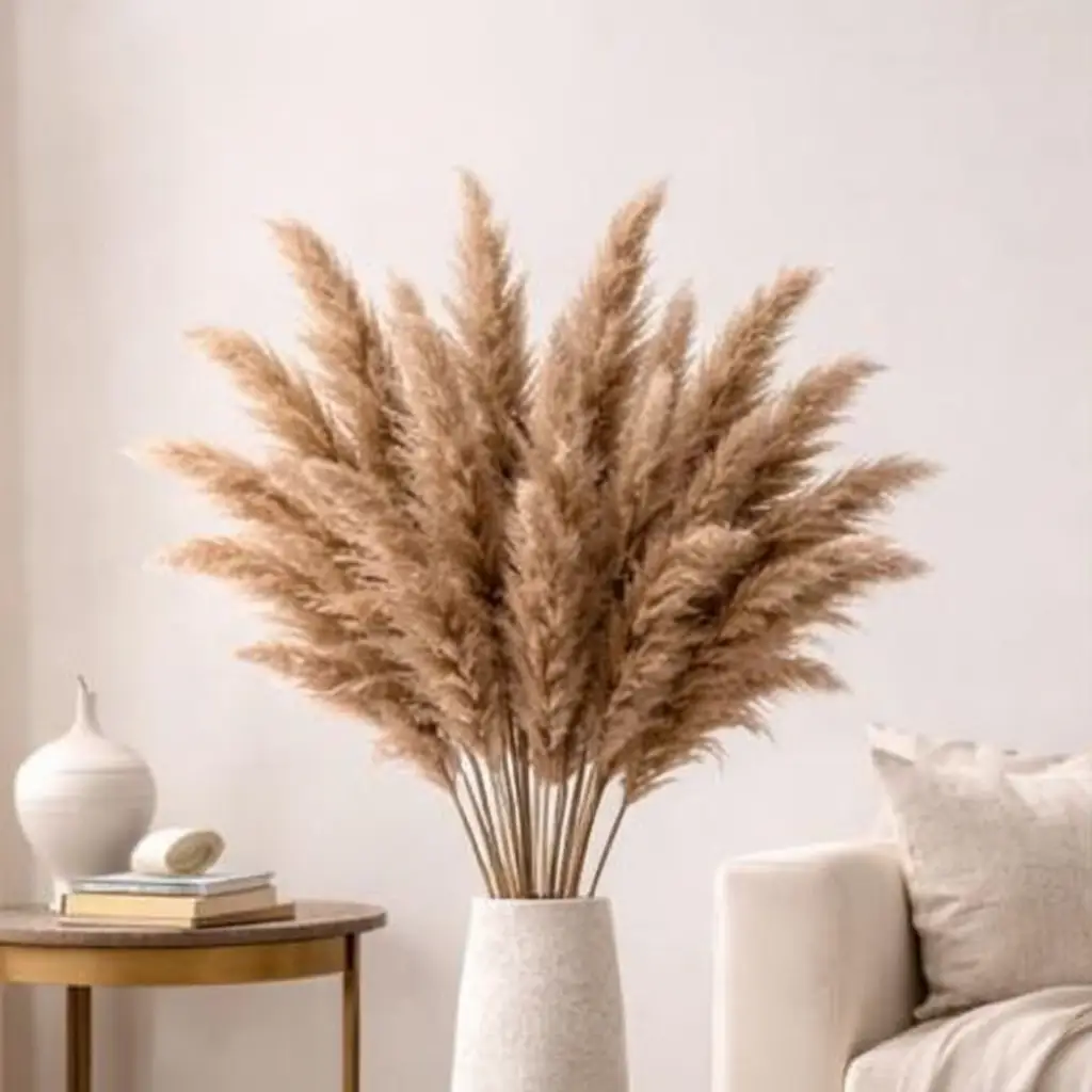 15pcs Dried Pampas Grass Home Décor Dried Flowers
