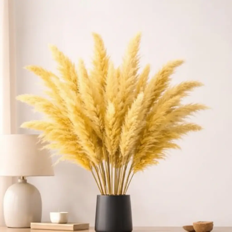 15pcs Dried Pampas Grass Home Décor Dried Flowers