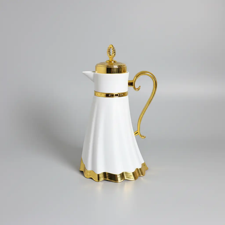 Arabic Style Vacuum Flask Gold Handle & Lid Kitchen & Dining Thermoses