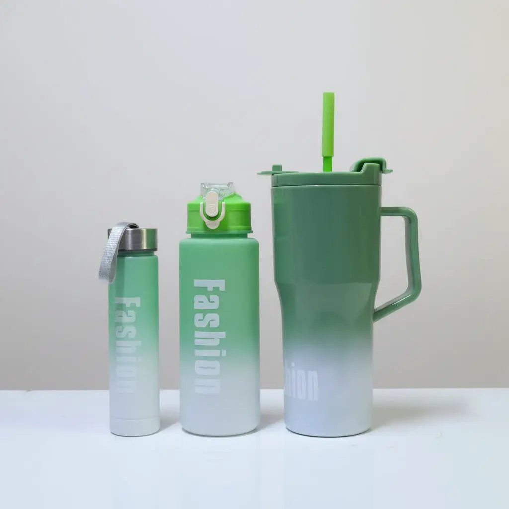 3-in-1 Water Bottle Set with Handle Kitchen & Dining Water Bottles