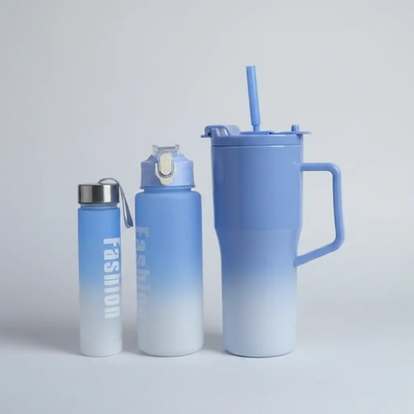 3-in-1 Water Bottle Set with Handle Kitchen & Dining Water Bottles