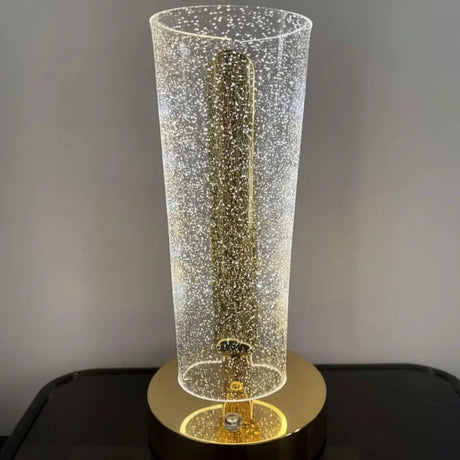 Crystal Acrylic Table Lamp Gold Base Lighting & Home Decor Table Lamps