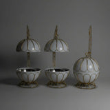 8L Egg-Shaped Round Hanging Chafing Dish Buffet Food Warmer Kitchen & Dining Chafing Dishes