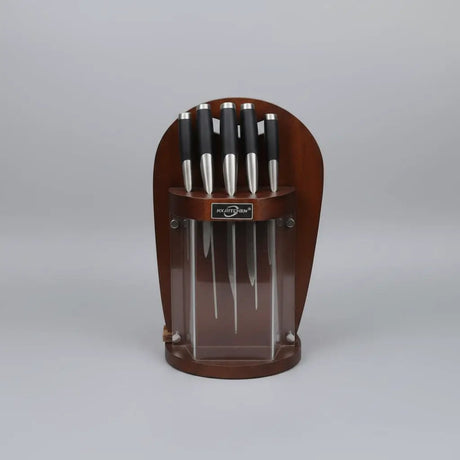 12-Piece Rotating Premium Knife & Kitchen Utensil Set with Wooden Block Kitchen & Dining Knife Sets