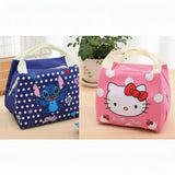 Kids Cartoon Insulated Lunch Bag Stitch & Hello Kitty Toys & Kids Lunch Bags
