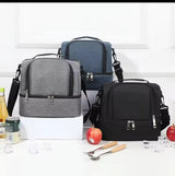 Double Compartment Insulated Lunch Bag Lunch Bag Lunch Bags