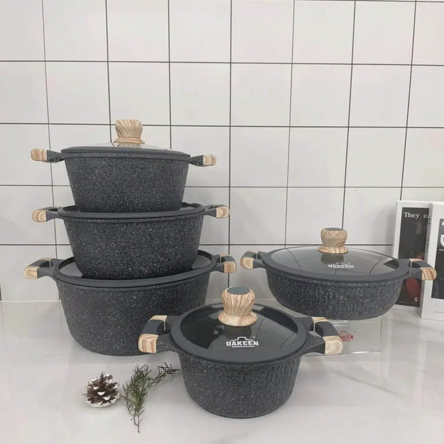 10-Piece Granite Non-Stick Cookware Set Cookware Cookware Sets