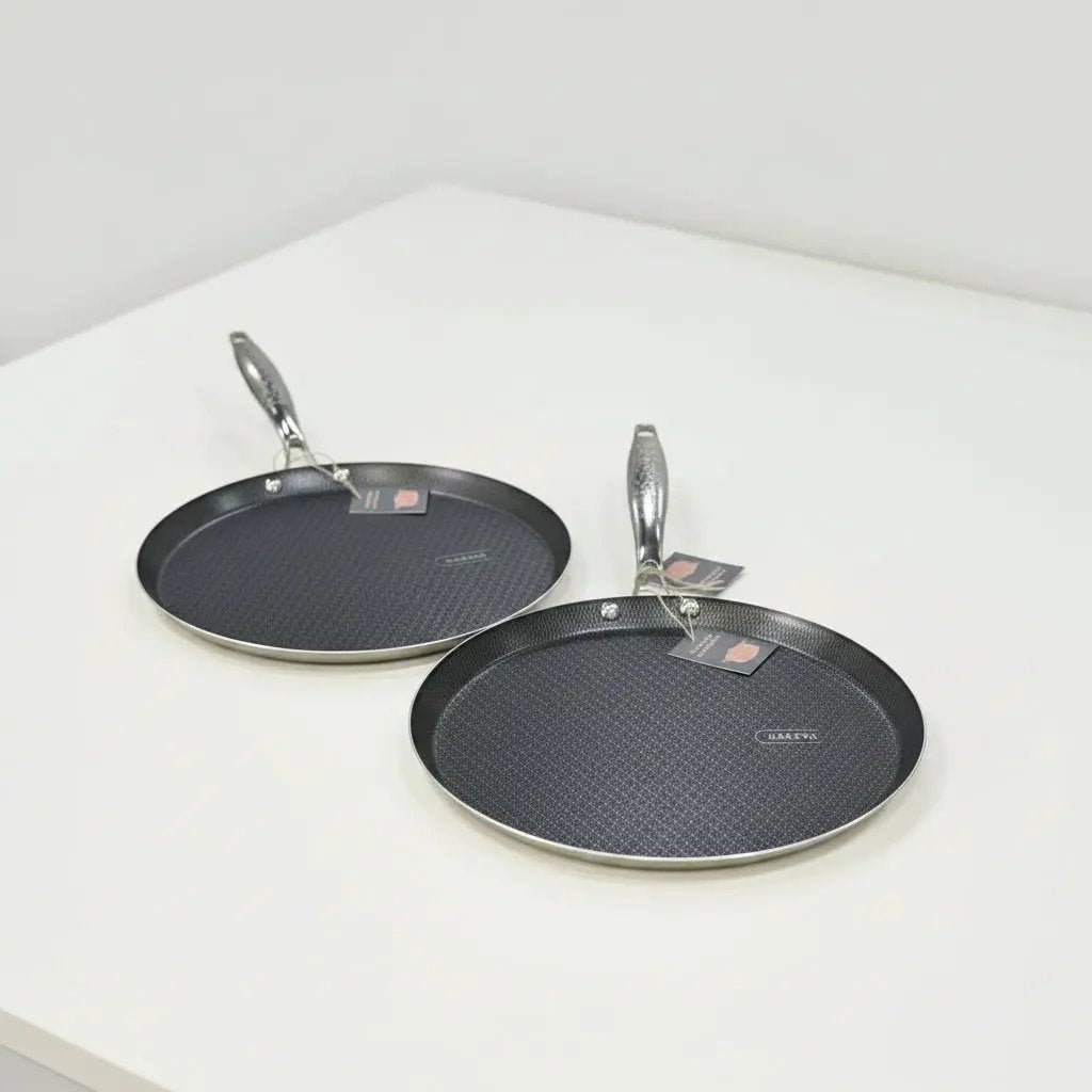 Triple S/S Non-Stick Flat Skillet Griddle Pan Cookware Griddles & Grill Pans