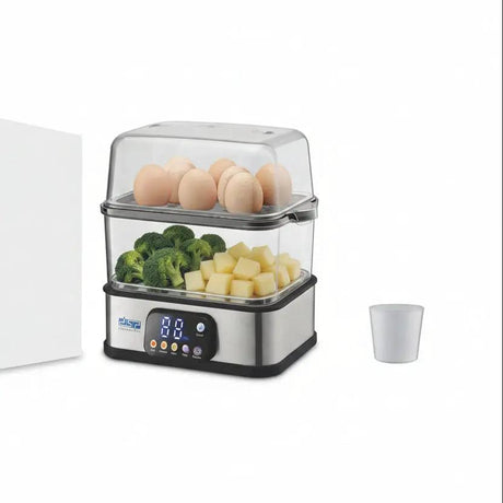 2-Layer Electric Egg & Food Steamer Kitchen Appliances Food Steamers