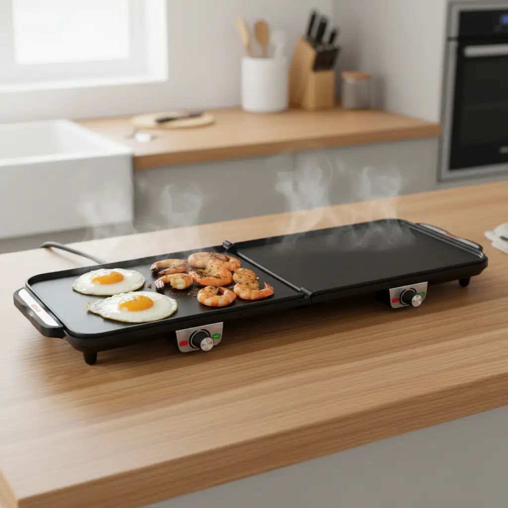 DSP Electric BBQ Grill 84cm Dual Zone Kitchen Appliances Electric Griddles & Grills