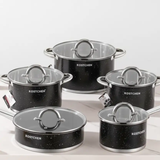 Kuvory S/S 5-Piece Cookware Set Heavy Duty Cookware Cookware Sets