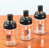 3-Piece Glass Spice Jar Set Kitchen Storage Food Storage Containers