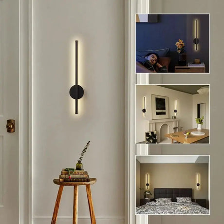 Modern Wireless LED Wall Sconce with Remote Lighting Wall Light Fixtures